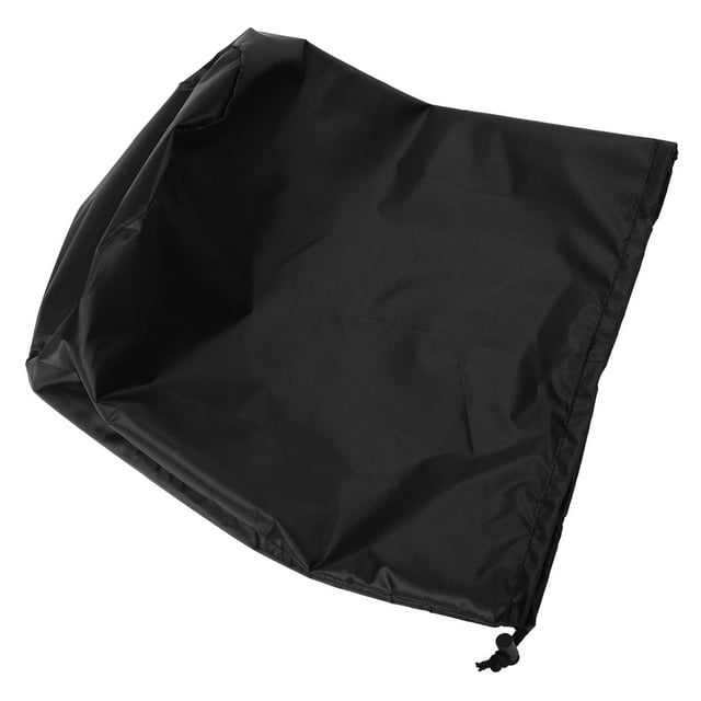WRITWAA Barbecue Stove Protective Cover Black Durable Material Dustproof with Adjustable Drawstrings 1Pack