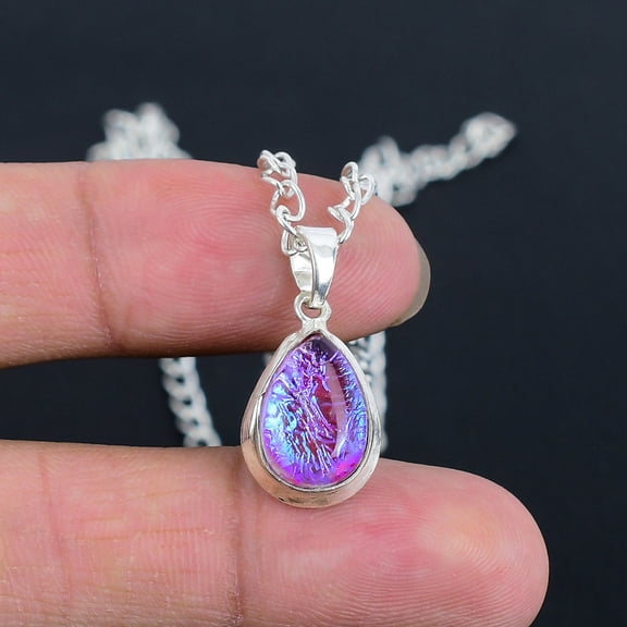 Pink Opal Locket – Handcrafted 925 Sterling Silver, Fine Polished, Modern Design, Wedding & Thanksgiving Gift