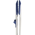 thumbnail image 4 of Tovolo Tip Top Tongs, Easy-Grip Kitchen Tongs for Cooking With Silicone Tips, Easy Locking Mechanism, Cooking Utensil With Resting Foot, Heat-Resistant & BPA-Free Silicone Tips, Deep Indigo, 4 of 6