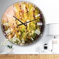 thumbnail image 2 of DesignArt Beautiful Purple Wild Flowers Large Wall Clock, 2 of 2