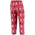 thumbnail image 5 of Men's Concepts Sport Scarlet Nebraska Huskers Ugly Sweater Knit Long Sleeve Top and Pant Set, 5 of 5