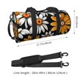 thumbnail image 2 of Easygdp Yellow White Daisy Pattern Bolsa de Viaje, Bolsa de Mano, Bolsa de Gimnasio, Bolsa de Equipaje para Viaje, 2 of 6