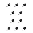 thumbnail image 2 of Yuarrent Dispositivo de elevación de asiento hermoso y práctico de 10 piezas - Soporte de pared antideslizante Elevación de asiento delantero semicírculo negro S 10piezas, 2 of 6