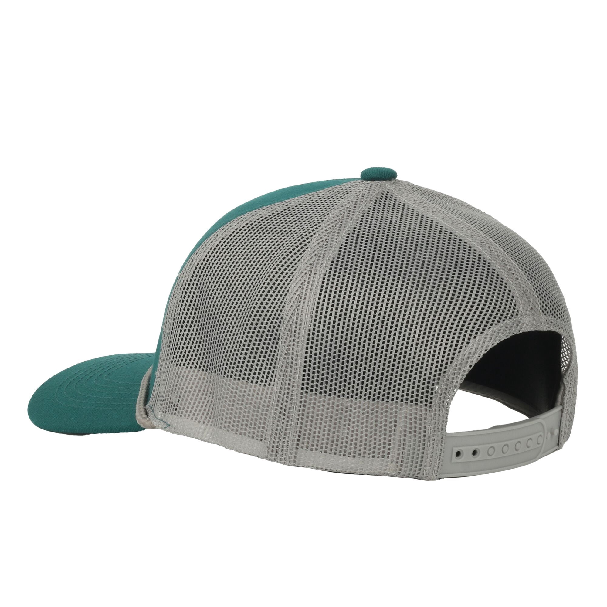 Green/Grey Lure 6-Panel Fishing Cap – Structured, Embroidered, Snapback, One Size