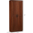 thumbnail image 6 of 63-inch 2-door storage cabinet with adjustable shelves for kitchen and dining room provides room for tall items like pitchers and blenders enhances organization, 6 of 7