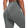 thumbnail image 3 of NELEUS Womens High Waist Capri Yoga Leggings Cropped Pant for Workout with Two Pockets,Gray,US Size M, 3 of 12
