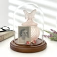thumbnail image 3 of Plymor 4.5 inch x 6 inch Glass Display Dome Cloche (Dark Wood Base), 3 of 3