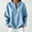 Blue, variant on NominalSnug Womens Fleece Sweatshirts with Pockets Half Zip Cotton Pullover Tops Quarter Zipper Hoodies Fall Winter Clothing