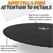 JUMPZYLLA Trampoline 8FT 10FT 12FT 14FT Trampoline with Enclosure - Recreational Trampolines with Ladder and Galvanized Anti-Rust Coating, ASTM Approval- Outdoor Trampoline for Kids