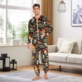 thumbnail image 3 of joogoo Racing Car Skull Fire Unisex Adults Onesies Pajamas Jumpsuits L, 3 of 7