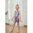 thumbnail image 3 of Leotards for Girls Gymnastics Dance Ballet Tank Sparkly Dinosaur Cartoon Print One Piece, 3 of 6