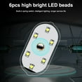 thumbnail image 2 of Car Touch Light Rechargeable Bright LED Auto Ceiling Lamps Automobile Interior Sticky Atmosphere Inspection Lighting Foot 2PCS Blue Light, 2 of 6