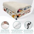 thumbnail image 4 of Twin Quilt Set 68''x86'', Colorful Spring Floral Lightweight Summer Bedspread Coverlet Set with 2 Pillow Shams, Elegant Summer Botanical Rustic Breathable All Season Quilt Bedding for Dorm/Bedroom, 4 of 9