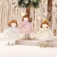 thumbnail image 4 of Muñeco de ángel rosa lindo, regalo de Año Nuevo 2023, adorno para árbol de Navidad, decoración navideña para el hogar, niños, decoración de Navidad 2022, 4 of 5
