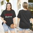 thumbnail image 6 of Anbech Merry Christmas Plus Size Shirts for Women Oversized T-Shirt Graphic Chrsitmas Tees Short Sleeve, 6 of 9