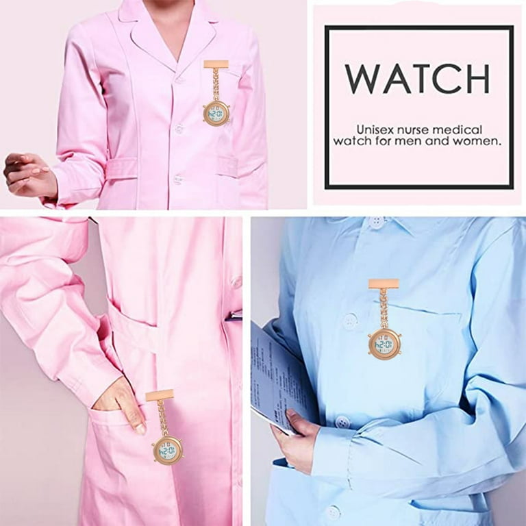 Nurse Lapel Pin Watch Hanging Medical Doctor Pocket Nurse Watch