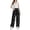 Black, variant on Girls' Quick-Dry Hiking Pants Lightweight Water-Resistant Baggy Joggers with Pockets Black S