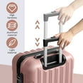 thumbnail image 6 of Zimtown 3 Piece Nested Spinner Suitcase Luggage Set with TSA Lock Rose Gold, 6 of 14