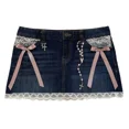 thumbnail image 5 of Ropa de calle para mujer, pantalones cortos Y2K Harajuku gótico Hip Hop con bolsillo, Retro Azul, pantalones cortos vaqueros holgados para chica, Mini Falda corta ajustada de cintura alta, 5 of 5