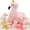 Pink-Flamingo, variant on MorisMos 20" Highland Cow Stuffed Animal with 3 Babies Plush Toys