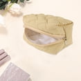 thumbnail image 3 of Unique Bargains 1 Pc Lady Portable Make Up Organizer Case for Travel Light Coffee Color Polyester, 3 of 6