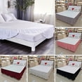 thumbnail image 4 of UHUSE Microfiber Bedding Bed Dust Ruffle Stretch Bed Skirt Hollow Dust Ruffle Valance, 4 of 6