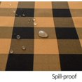 thumbnail image 6 of Checkered Tablecloth Stain Resistant Waterproof Wrinkle Resistant Washable Heavy Weight Table Cloth Gingham for Dining Room Halloween Decoration, Rectangle 60 x 120 Inch Black and Orange, 6 of 6