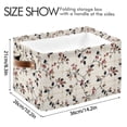 thumbnail image 4 of Yayeee Canvas Storage Basket with Handles for Shelves Fabric Bins Closet Organizer, Floral Plaid, 4 of 8