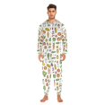 thumbnail image 3 of FORMRS Onesies Pajama for Adults Unisex Hoodie Winter Jumpsuit One Piece Sleepwear, Sizes S-2XL, Green Vegetables Pattern, 3 of 7
