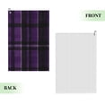 thumbnail image 2 of Golf Towel 24x16in Absorbent Quick Dry Decontamination Mountain-Climbing Clench Designed To Carry Four Side Locks Purple Buffalo Plaid Check Tartan Scotland_4, 2 of 8