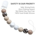 thumbnail image 6 of Tyry.Hu Pacifier Clip Baby Girls Binky Holder Paci Clip Silicone Bead Teething Relief Teether Toy Set of 2 (Pink, Beige), 6 of 7