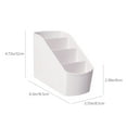 thumbnail image 3 of Small Multifunctional Desk Organizer, Plastic Caddy with Compartments for Pens, Brushes and Bathroom Accessories, 3 of 6