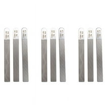 Guitar Files Long Filing Surface Stainless Steel, Silver, 9 Count