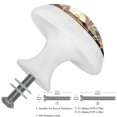 thumbnail image 3 of 4 Pcs Abstract Rhinoceros Knobs for Kitchen Cabinet Cupboard Dresser Bookcase Drawer Pulls Handles Round Home Decor, 3 of 8