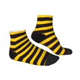 thumbnail image 3 of Bingfone Bee Stripe Design Patterned Men'S Women'S Casual Cotton Socks, 3 of 9