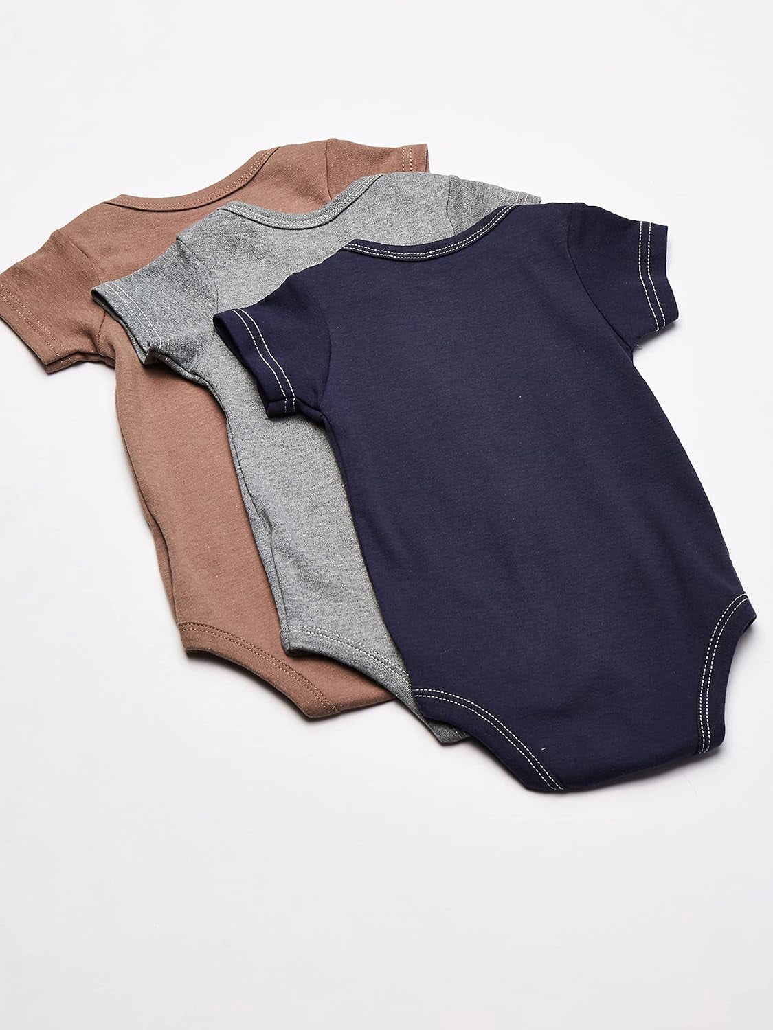 Hudson Baby Short Sleeve Bodysuits, 5-Pack, Newborn- 24 Months
