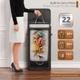 thumbnail image 4 of Sorbus Collapsible Fabric Laundry Hamper with Removable Bag, 1-Compartment, Black, 4 of 6