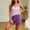 Purple, variant on WIZUTIZ Women's Striped Loungewear Set with Built-in Pads Tank Top and Shorts Soft Modal Cotton Blend Sleepwear Comfy Pajama Set Summer Sleep 2 Piece