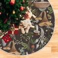 thumbnail image 5 of JOOCAR Mushroom Christmas Tree Skirt, 36 Inches Large Tree Mat Xmas Ornaments for Indoor Outdoor Holiday Party Decorations Supplies, 5 of 5