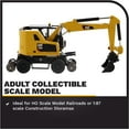 thumbnail image 3 of Diecast Masters 1:87 Caterpillar M323F Railroad Wheeled Excavator with Work Tools, HO Scale Series | 1:87 Scale Model Diecast Collectible Trucks & Construction Equipment | Diecast Masters Model 85612, 3 of 8