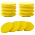 thumbnail image 1 of Esponja para pulir El automóvil 12 piezas Almohadillas aplicadoras de cera para El automóvil Almohadillas de pulido de microfibra color amarillo, 1 of 5