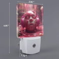 thumbnail image 2 of Honeii Surreal Pink Headphones Print LED Night Light with Light Sensor, Night Lights Plug Into Wall,Ideal for Bedrooms and Hallways-UK, 2 of 7