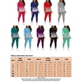 thumbnail image 6 of Fangasis Ladies Sweatsuits Gradient Two Piece Outfit Crew Neck Jogger Set Women Slim Fit Lounge Sets Casual Sports 5#Light Blue M, 6 of 6