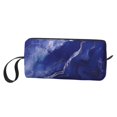 thumbnail image 3 of Portable Storage Bag 7.9×3.5×2.4in Simple Design Convenient Storage And Finishing Bag Light Body Can Be Used As A Cosmetic Bag Storage Bag Blueviolet Marble_4, 3 of 8