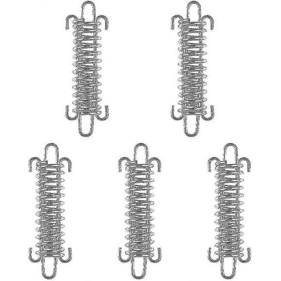 Stainless Steel Spring Tensioner, High Strength Camping Awning Tent Rope For Hiking5pcssilver)