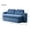 Dark Blue, variant on Modern Loveseats Modern Floor Sofa with 2 Pillows,Convertible Corduroy Fabric Foam-Filled Sleeper Sofa Bed, no assembly required,Convertible Sofa Cushion Unfolds into Quilt,Folding Mattress for Livin