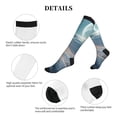 thumbnail image 5 of Sikiie Moonlit Sea Sailboat 1 Pairs Compression Socks for Men and Women 15-20 mmHg Running Support Socks, 5 of 7