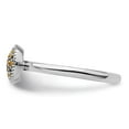 thumbnail image 4 of Auriga 925 Sterling Silver Citrine Rhodium Ring for Women Size- 7, 4 of 6