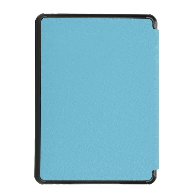 Paperwhite Case Oasis 2019 Funda ligera ultradelgada de piel sintética con patrón cruzado para KindleSky Blue
