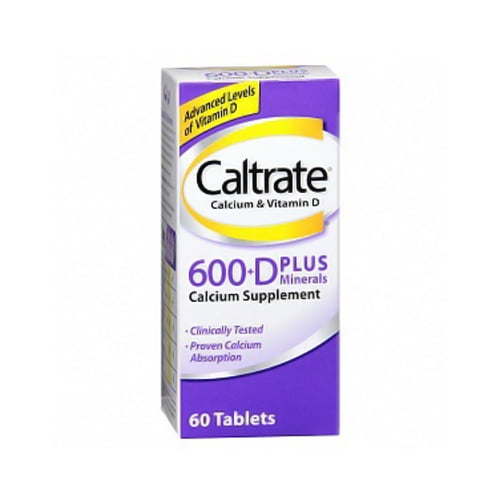 Caltrate Calcium And Vitamin D, 600+D Plus Minerals Tablets 60 Ea, 2